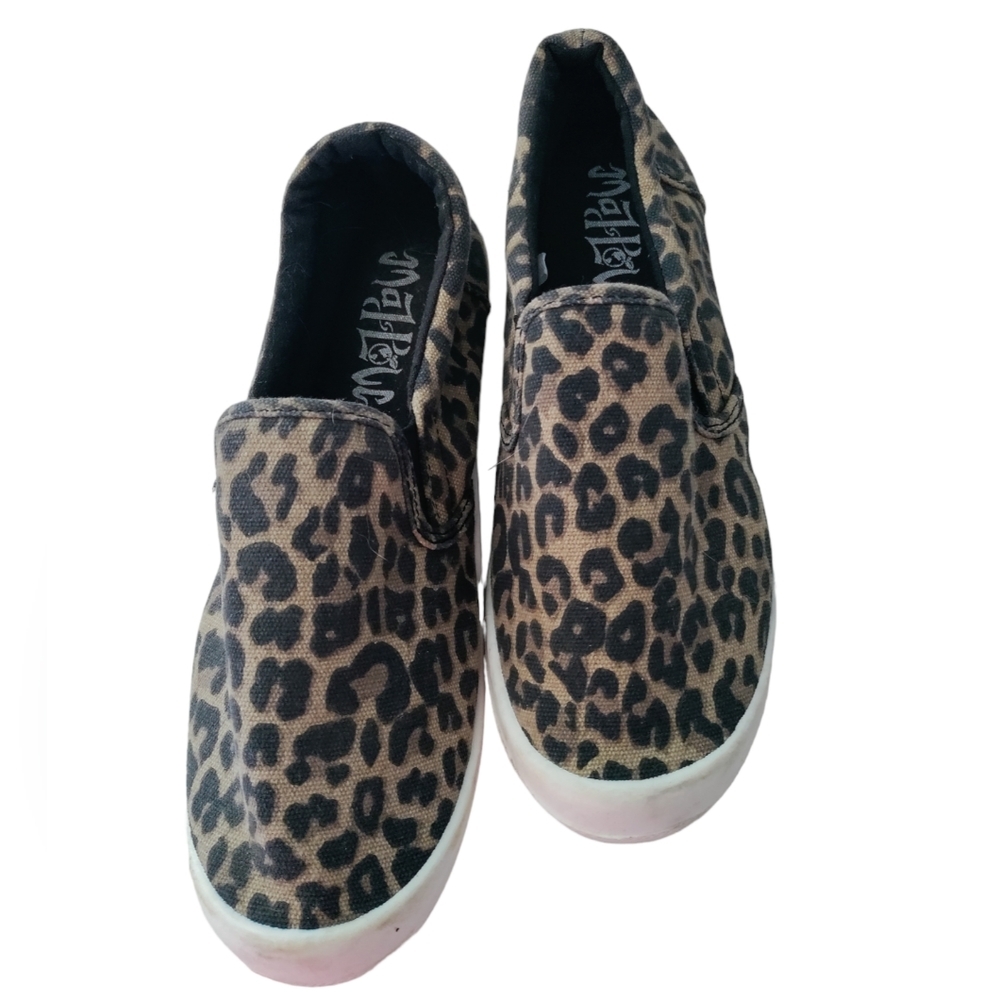 MAD Love Cheetah Print Slip On Sneakers Size 9